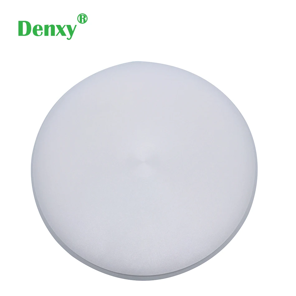 Denxy 5pcs Dental White Color Wax Block Disc Carving Wax Disc dental zirconia blocks deatal lab