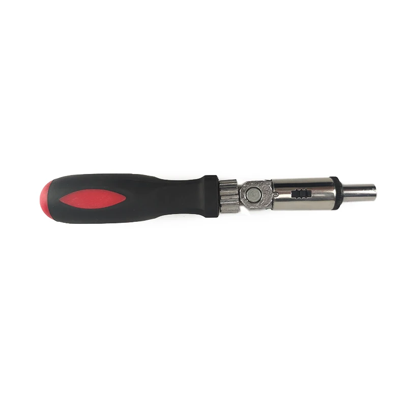 Ratchet Schroevendraaier 180 Graden T-Soort Opvouwbare Schroevendraaier Set 1/4 Hex Interface Lock Demonteren Schroevendraaier Onderhoud Gereedschap
