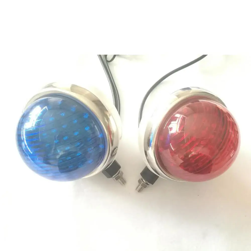 FOCAN LED Red-Blue flashing Motorcycle Police warning  light strobe lamp