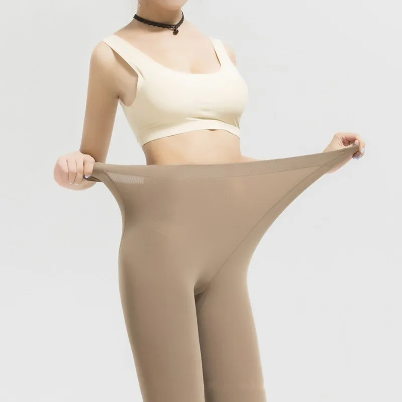 DOIAESKV 130 KG Damen-Fleece-Strumpfhose, Übergröße 120 D, Herbst, warme Winterstrumpfhose, hohe Taille, weiblich, dehnbar, schlank, dick – Detail 31