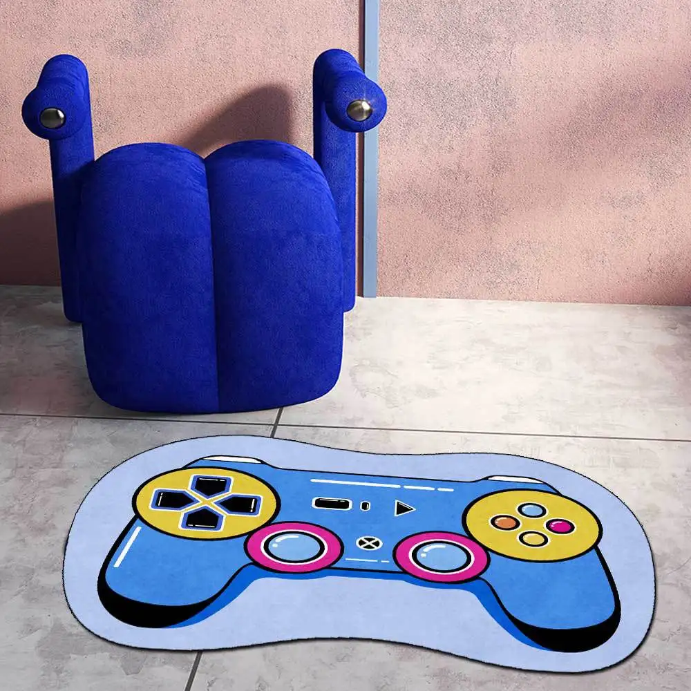 

Child Room Play Rug Cartoon Gamer Controller pattern Carpets for Living Room Bedroom Area Rugs Cute Anime 3D Print Baby Game Mat