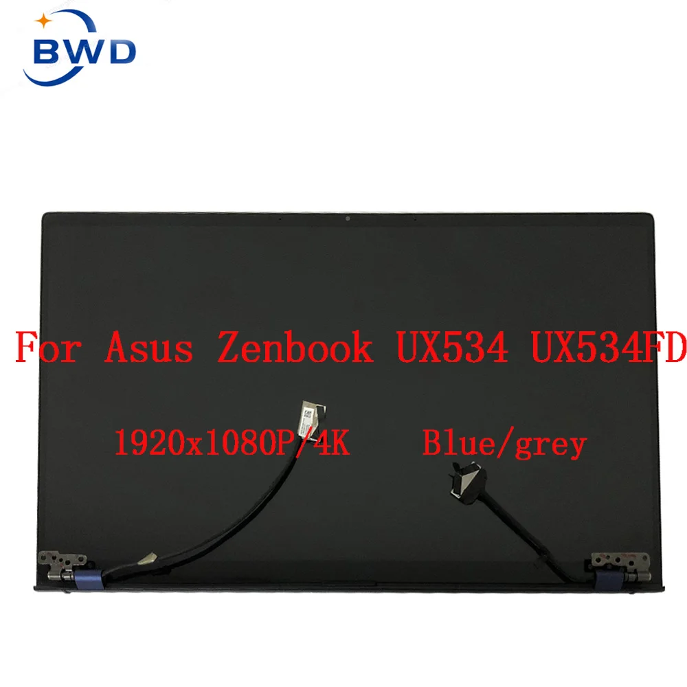 Imagem -05 - Original Display Exibição Original Fhd Uhd para Asus Zenbook 15 Ux534 Ux534fd Ux534f Montagem da Tela Lcd Parte Superior 1920x1080 3840*2160 15.6