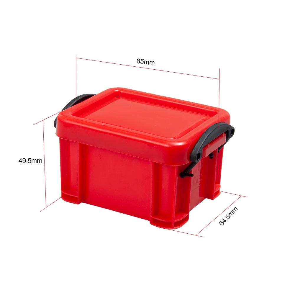 AXSPEED Simulated Plastic Mini Storage Box for TRX-4 Axial Wraith SCX10 1/10 1/12 RC Crawler Car Decoration Accessories