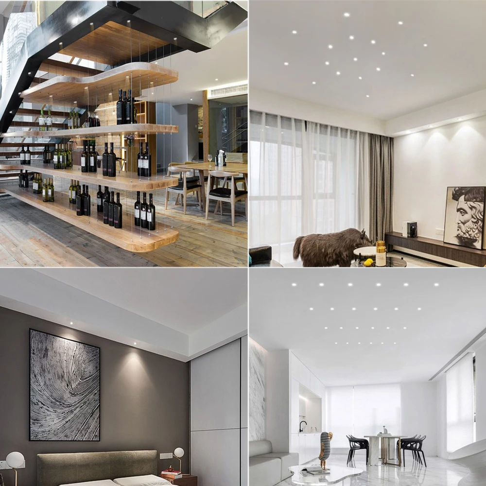 Mini LED Spot Light Downlight 3W Led Spot 110V 220V Indoor Spotlight for Ceiling Cabinet Showcase Loft Decorations