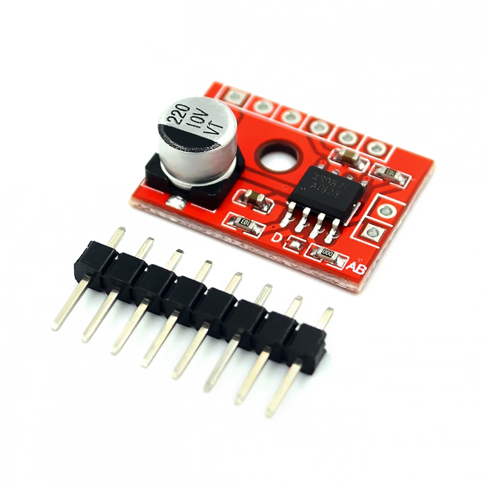 Taidacent XS9871 DC2.5-5.5V 1A Mini Audio Amplifier 5V Module Mono DIY Class AB Amplifier Digital 5W Audio Power Amplifier Board