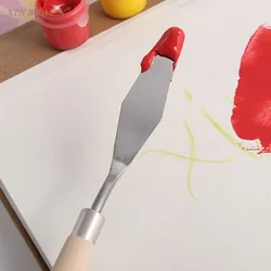 3 pçs pintura paleta faca espátula pintura de mistura de aço inoxidável arte suprimentos arte grupos arte desenho óleos conjunto ferramentas aquarela