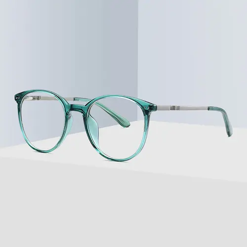Imagen 2 del producto Gafas con bloqueo de luz azul para mujer, montura con prescripción de borde completo, UV400 lentes ópticas, montura