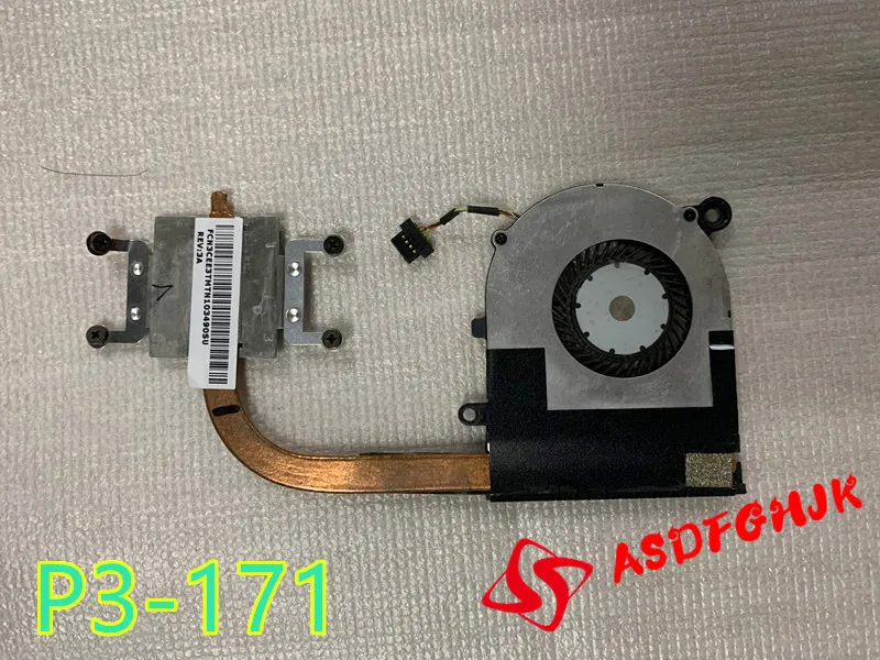 

Used CPU Cooler FanHeatsink For Acer Aspire KT-1252 P3-131 P3-171 P3-171-6820 FCN FC9R DC5V 0.5A DFS350705PQ0T