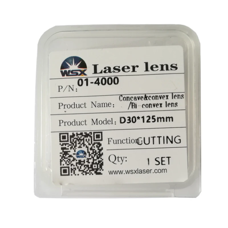 الأصلي WSX Collimating عدسة D30 * F100MM التركيز عدسة D30 * 125 مللي متر 1 زوج ل 500-4000 واط WSX الألياف الليزر رئيس
