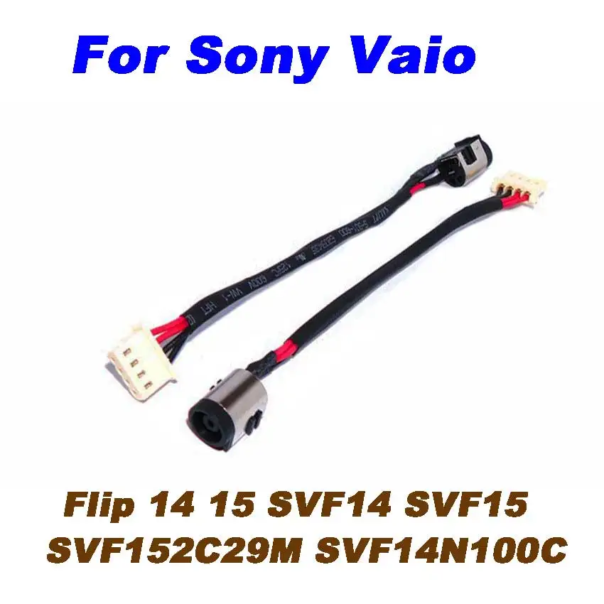 1-5Pcs NEW DC Power Jack Cable Socket Wire connector For Sony Vaio Flip 14 15 SVF14 SVF15 SVF152C29M SVF14N100C