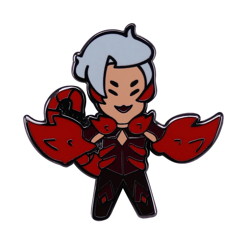 She-ra and the Princesses of Power Inspired Enamel Pin Badge Say hey to Scorpia! She's a hugger!