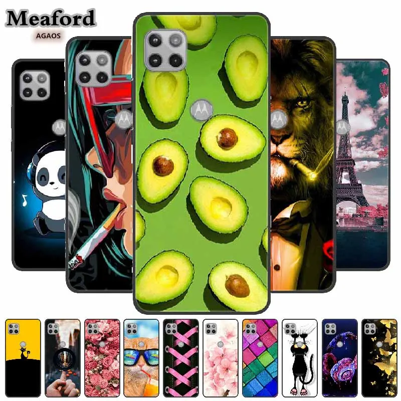 Funda de silicona suave para Moto One 5G Ace, carcasa de teléfono de TPU negro de 6,7 pulgadas para Motorola One 5G Ace