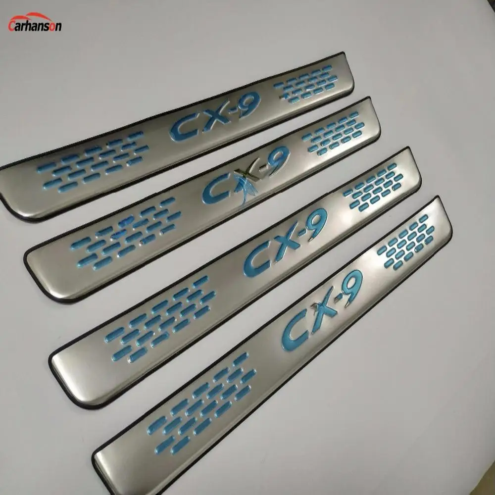 For Car Mazda Cx9 2007 2009 2010 2012 2015 Accessories Sticker Door Sill Stainless Protector Cover Trim Scuff Plate Auto Styling - Image 5