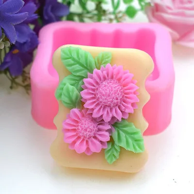 

Sunflower Silicone Mold Fondant Candle Resin Aroma Stone Ornaments Soap Mould For Pastry Cupcake Decorating Kitchen Accessories