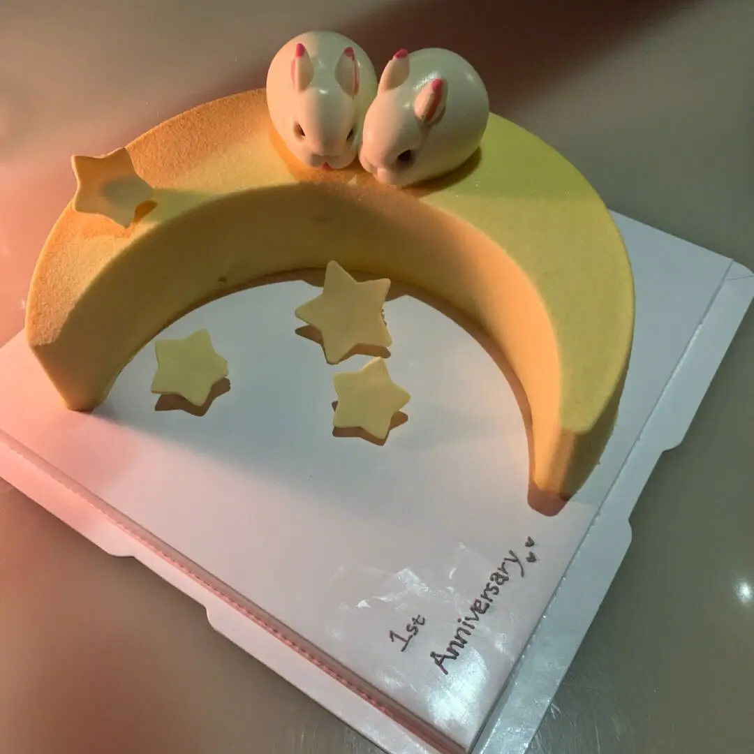 Mid-Autumn Festival Single Moon And Rabbit Fondant Cake Mousse Mold DIY Silicone Baking Mold Kitchenware