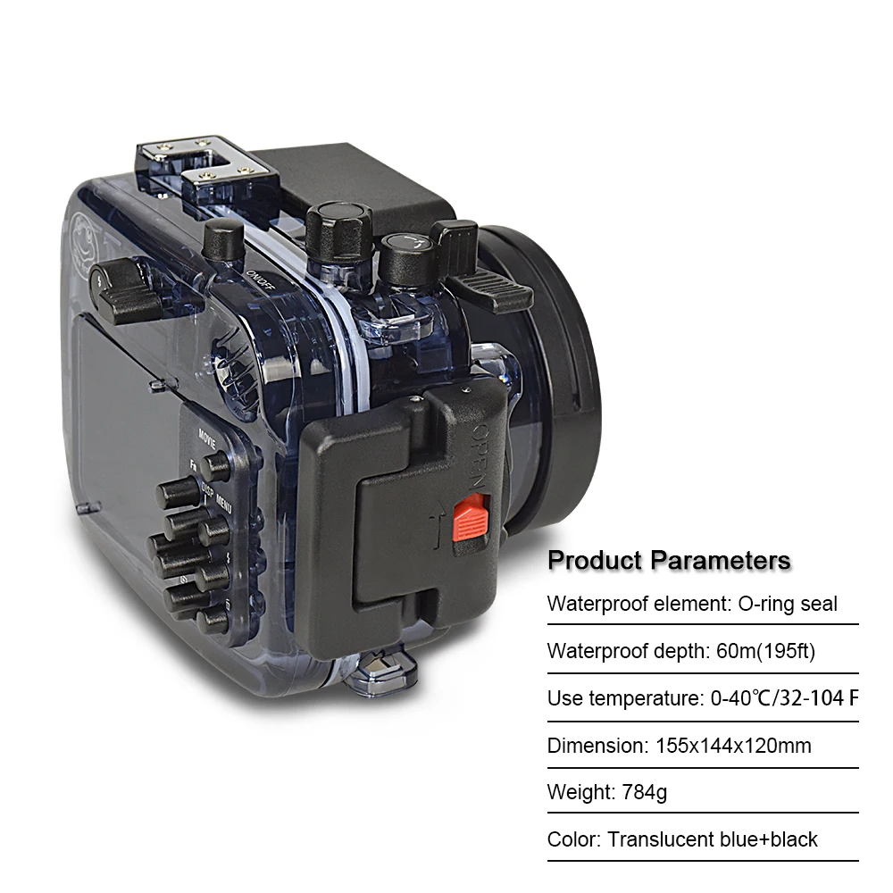 ソニーRX100 I II III IV V VI VIIデジタルカメラ用シーフロッグス ダイビングケース 水中ハウジング 防水カバー 水密バッグ