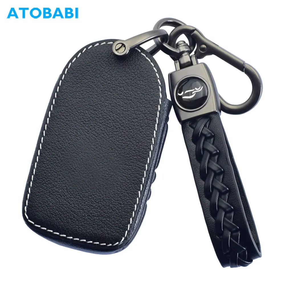 

Кожаный чехол для автомобильного ключа для Volvo XC40 XC60 XC90 V60 S90 S60 V90 2019 2020, 4 кнопки, защитные чехлы с умным бесключевым пультом дистанционного управления