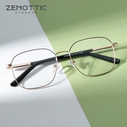 ZENOTTIC 2024 Designer Alloy Optical Glasses Frame Men Business Square Spectacles Myopia Prescription Eyeglasses Frame
