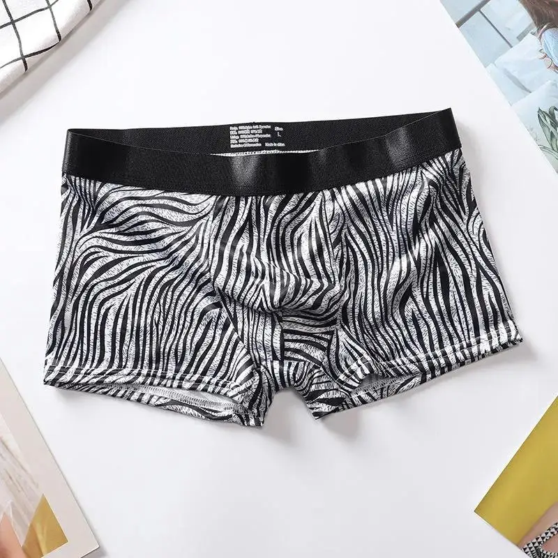 Good Quality, Lace, Leopard Print, Zebra Print, Printed Couple Suit, Ice Silk Cotton, Sexy Underwear, Boxer Shorts, Briefs