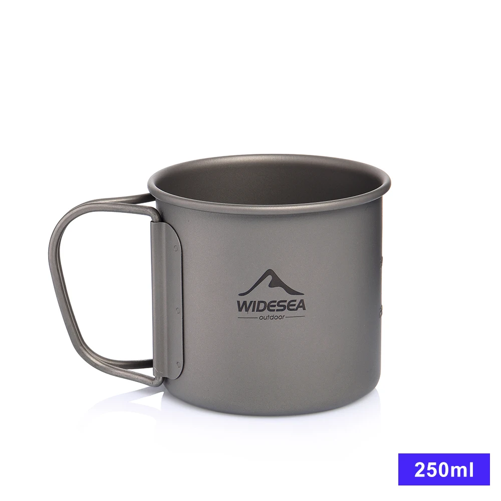Widesea Campingbecher, Titanbecher, Touristengeschirr, Picknick-Utensilien, Outdoor-Küchenausrüstung, Reise-Kochset, Kochgeschirr, Wandern 7