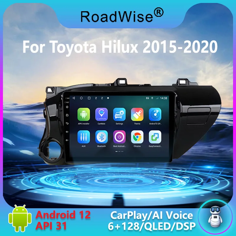 

8+256 Android 12 Car Radio For Toyota Hilux AN120 LHD 2015 2016 2017 2018 2019 Multimedia Carplay 4G Wifi GPS DVD 2din Autoradio