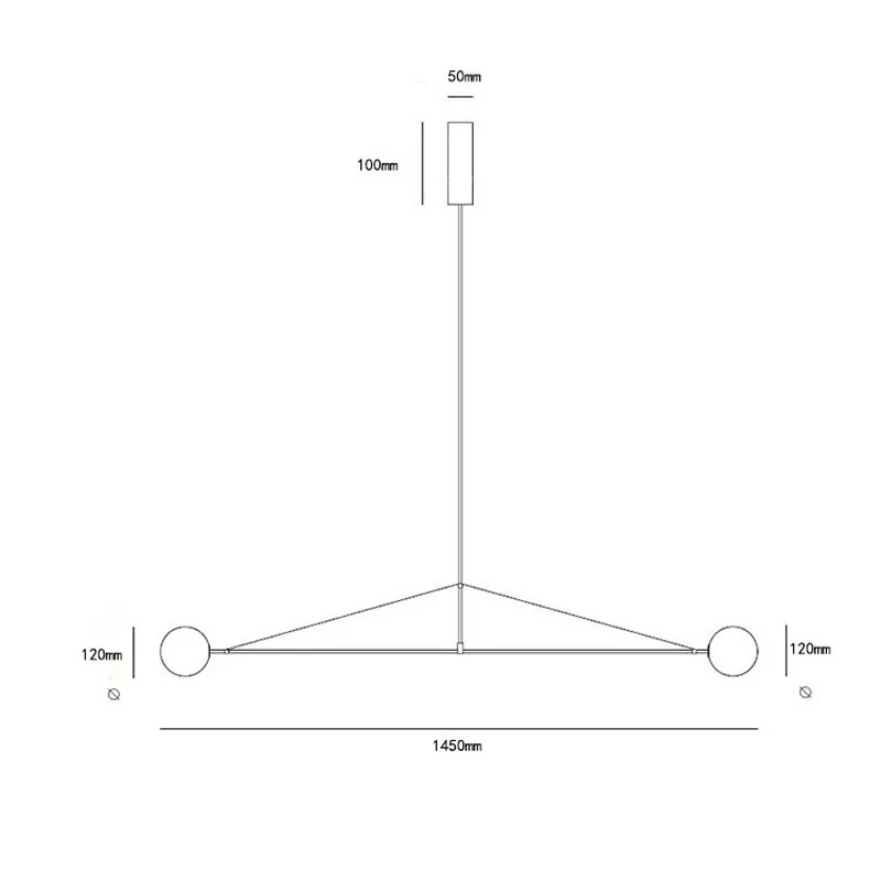 Imagem -05 - Design de Loft Minimalista Luz Pingente Estilo Nórdico Cozinha Suspensão Luminária Linha Geométrica em Forma Teto Lâmpada Pendurada