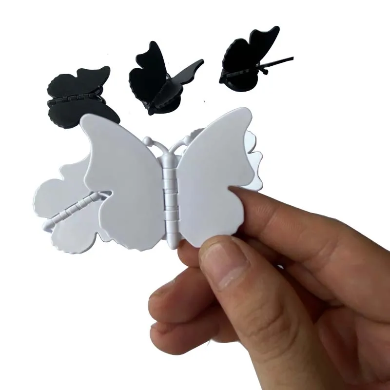 나비 휴대폰 거치대 나비 접이식 스트레치 브래킷 소재, DIY 회전 휴대폰 손가락 링 거치대, 스티커 포함, 2 개