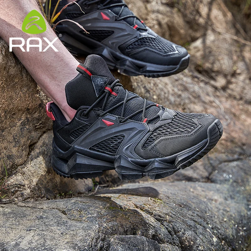 Rax Men Up Trekking Shoes Outdoor Wading Water Shoes Breathable Mesh Quick Dry Women Ankle Sneakers Walking Non-slip