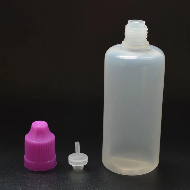 

200pcs 60ml Soft PE Bottle Empty Plastic Dropper Vial with Childproof Cap for Liquid Container