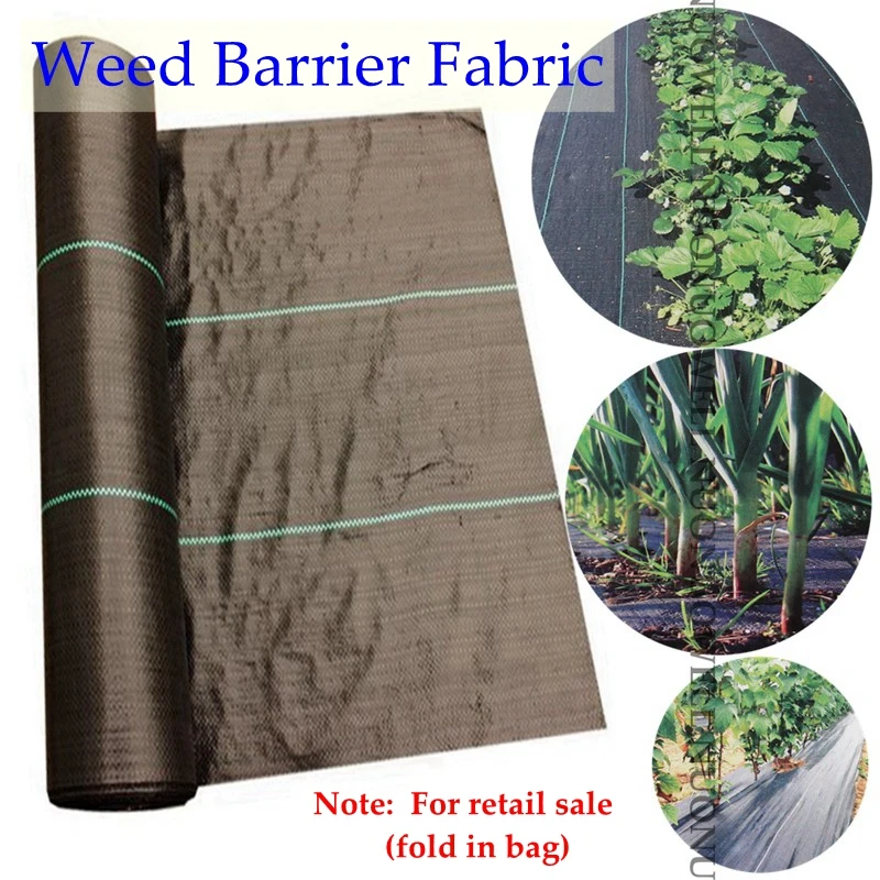 Width 2m Weed Control Fabric Black Plastic Anti Grass Ground Cover Greenhouse Ground Surface Protection Weed Control Mat