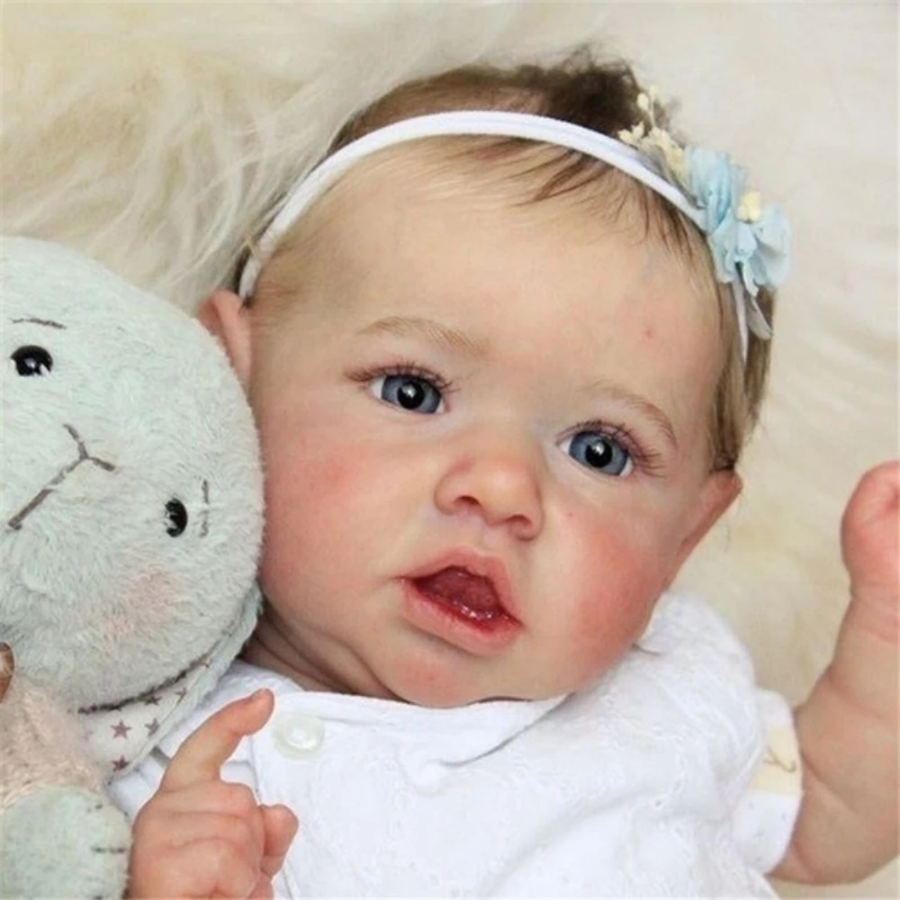 bebes doll 50CM original authentic designed reborn baby girl doll toddler princess high quality full body silicone