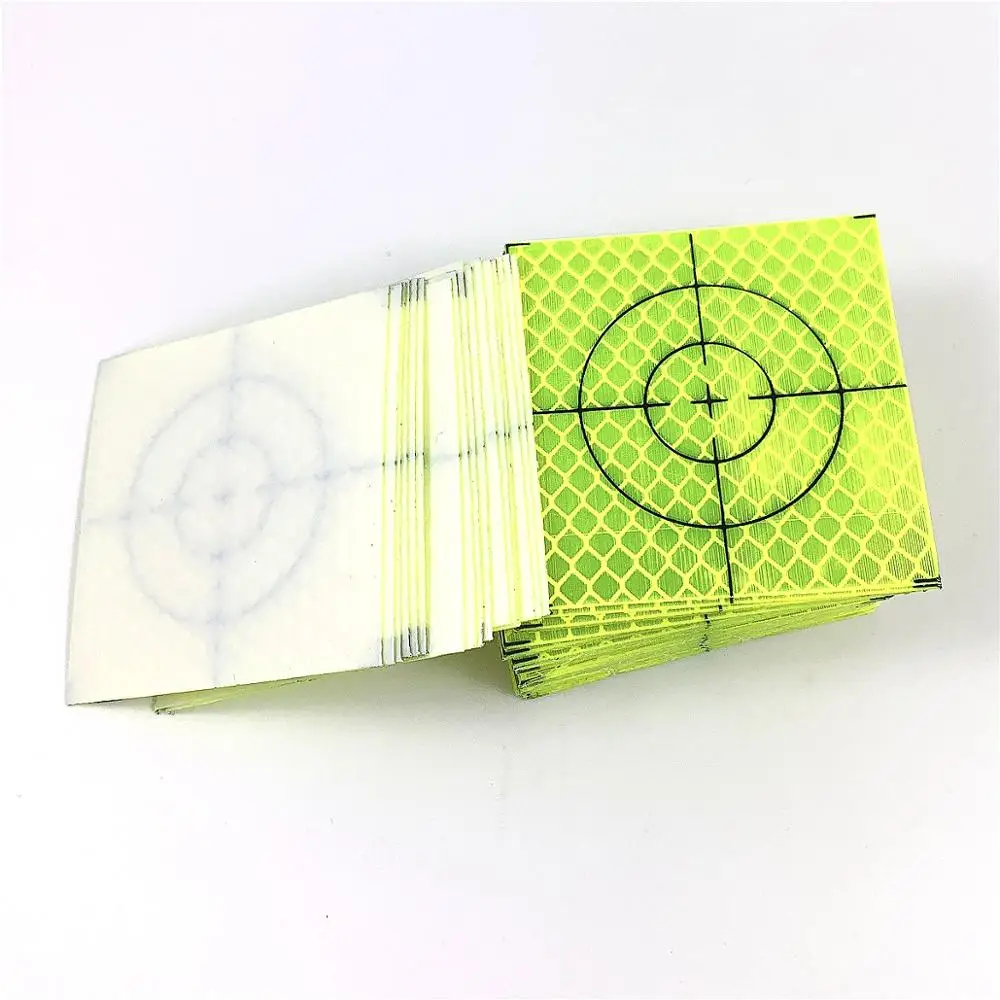 Promotion 100pcs 40*40mm All Colors Reflector Sheet For Total Station Surveying Geography Sheet Reflective Sticker