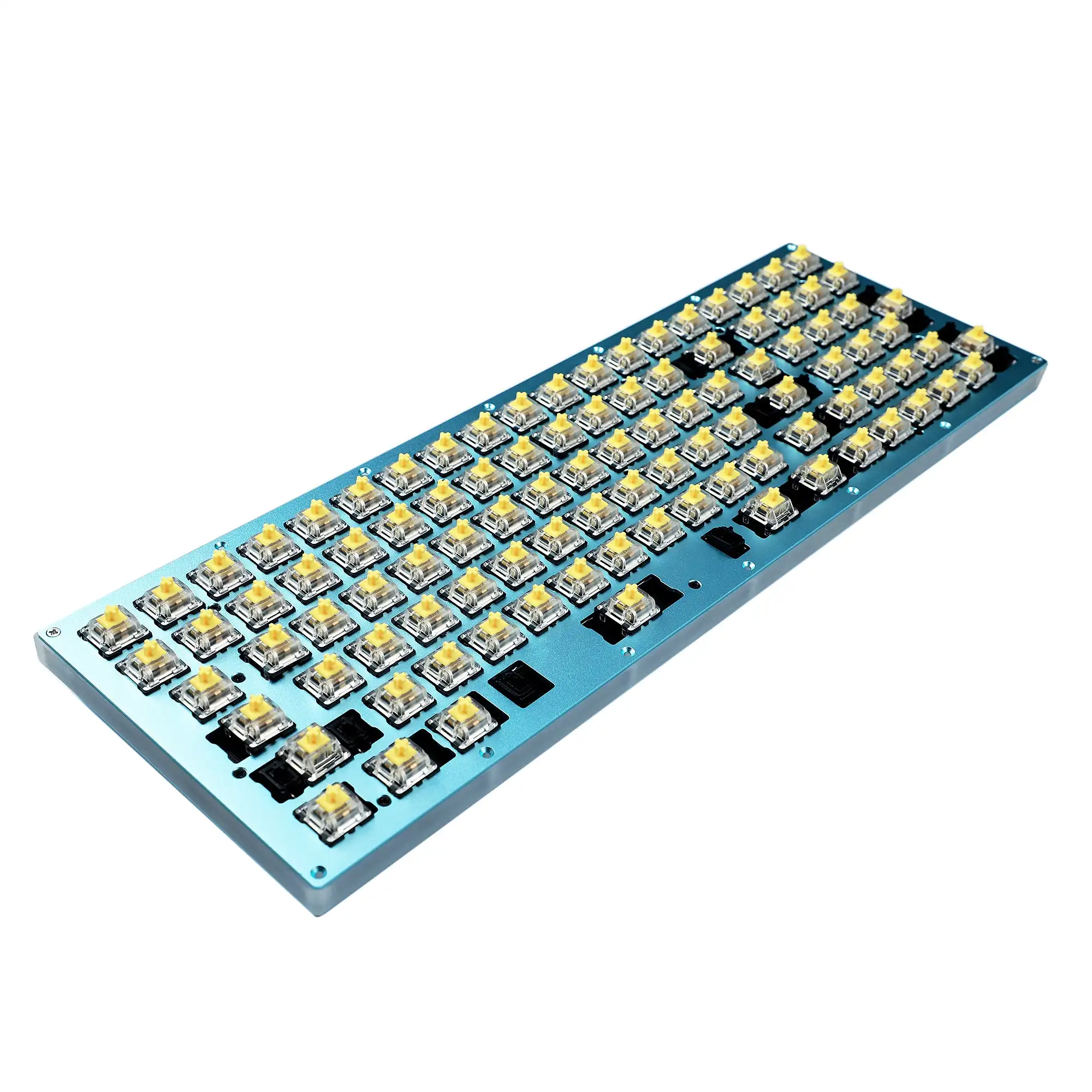 Sanwich 96 Hotswap Keyboard Kit QMK VIA Underglow RGB ANSI ISO PCB CNC Alu Case For MX Mechanical Keyboard DIY No Keycaps