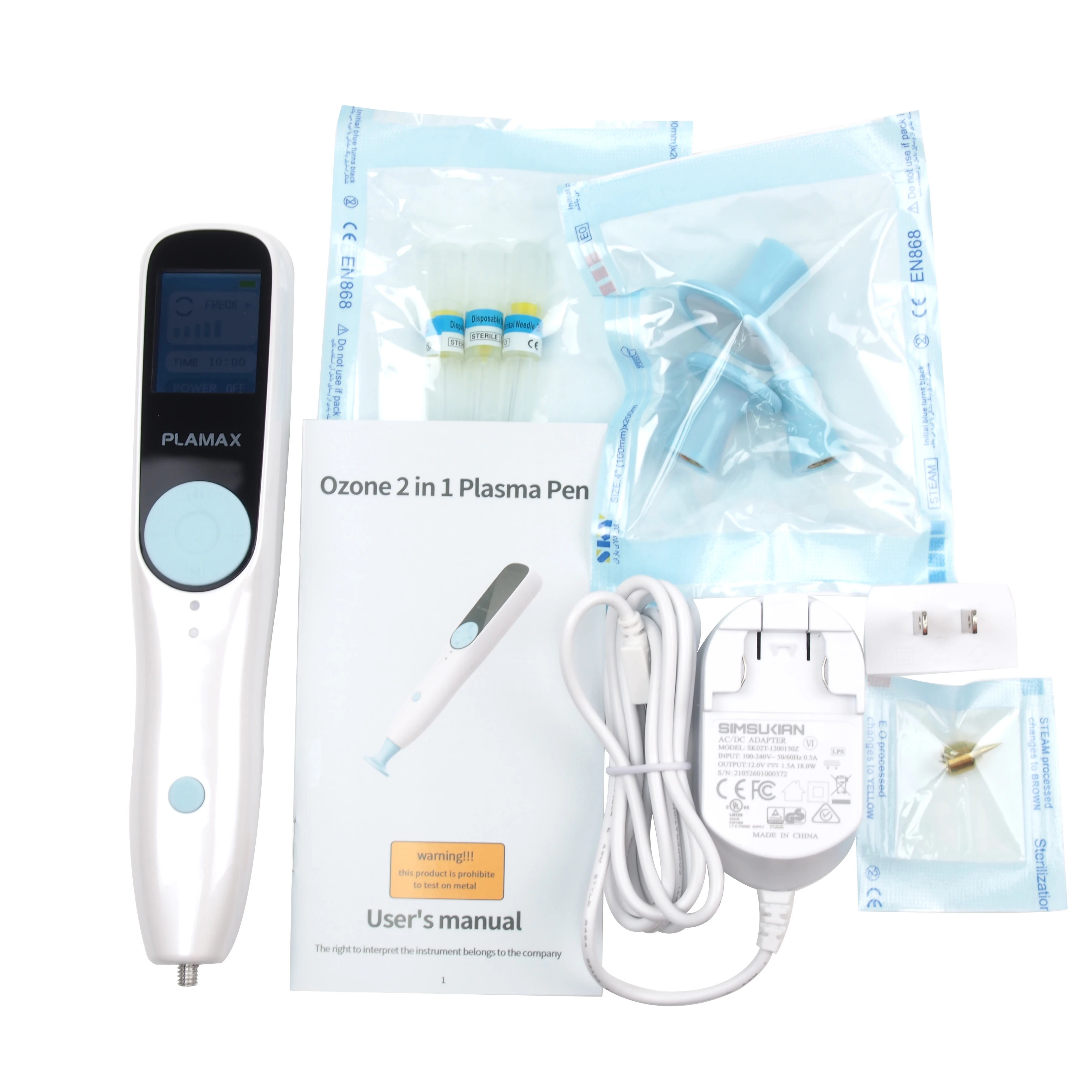 

PLAMAX New Auto Ozone Therapy 2 in 1 Plasma Pen Face Lifting Wrinkle Eyelid Lift Skin Mole Dark Spot Remover