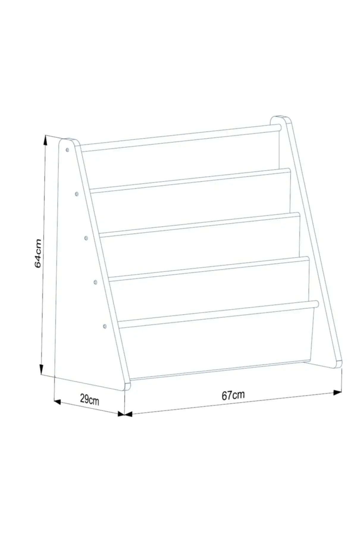 Montessori Anak Perpustakaan Rak Majalah Rallying Rak Koran