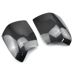2 pieces For Ford Focus 2005-2008 Carbon black and bright black Mirror Covers Caps RearView Mirror Case Cover