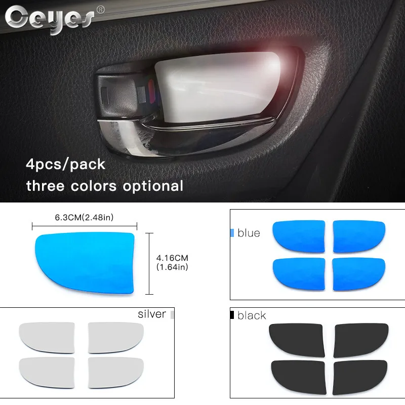 Ceyes Auto Interior Door Handle Wrist Bowl Trim Sticker Car Styling Accessories Case For Toyota Corolla 2014 2015 2016 2017 2018