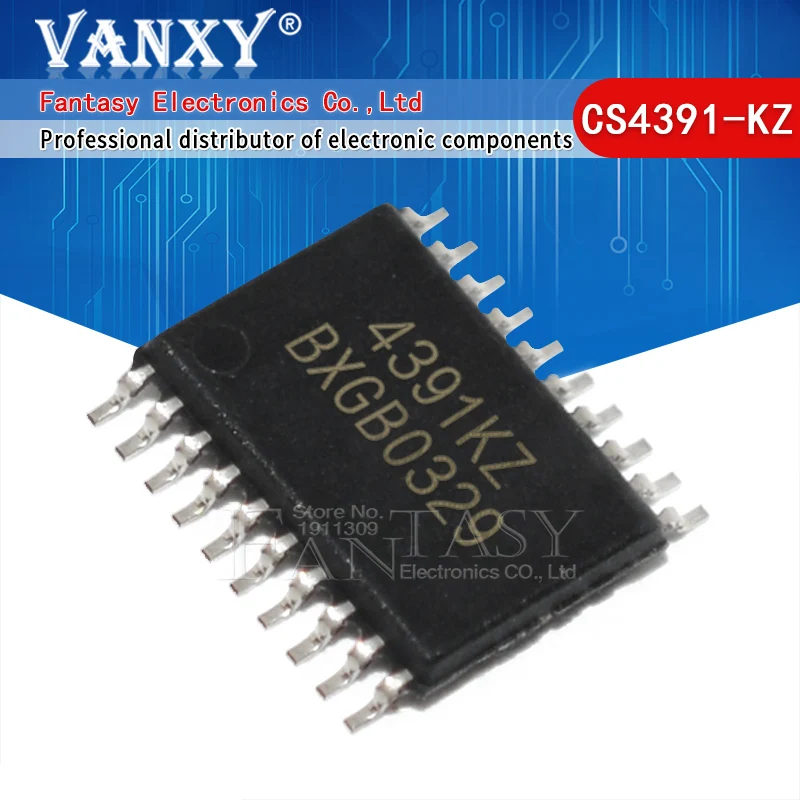 5pcs CS4391 CS4391KZ TSSOP CS4391-KZ TSSOP-20 