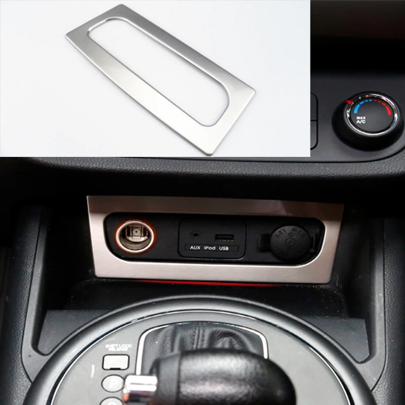 For KIA Sportage R 2013 2014 2015 stainless steel, special decorative accessories for car cigarette lighter with sparkles