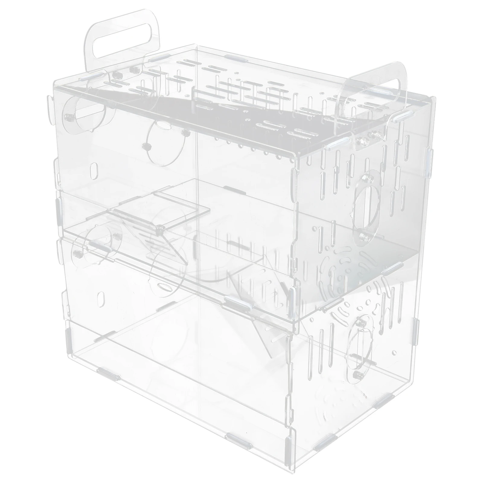 Acrylic transparent hamster guinea pig castle cage household hamster luxury castle pet supplies acrylic transparent hamster cage