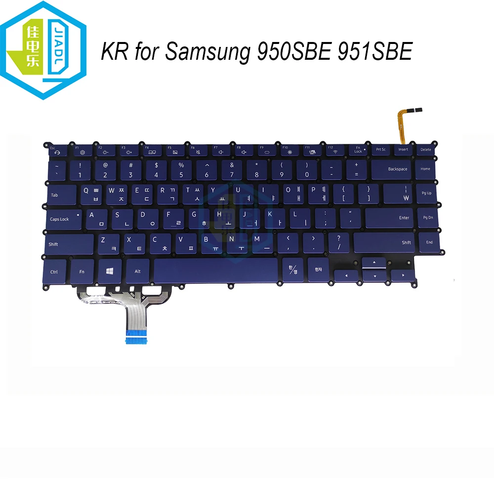 Korean Keyboard Notebook PC Backlit Keyboards For Samsung 950SBE NP950SBE NT950SBE NP951SBE KR QWERTY Backlight Computer Blue