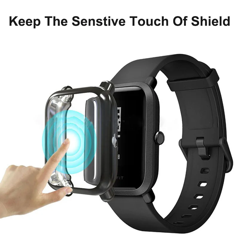 TPU Case For Amazfit GTS 2 3 4 Mini Protector Screen Film For Amazfit Bip 3 5 S Lite Bumper Shell Cover Protection Accessories