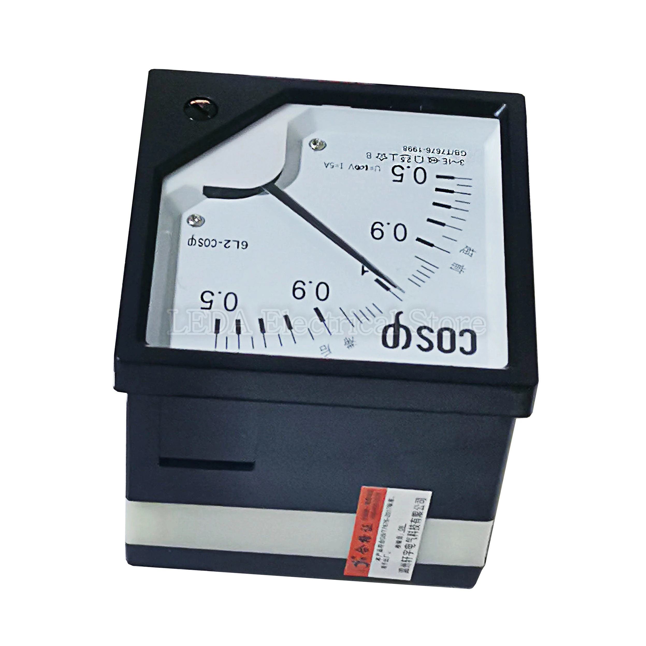 1Pcs 6L2 AC Analog COS Power Factor Meter 5A 6L2-COS Panel meter AC100V 220V 380V Electric Power Factor Meters