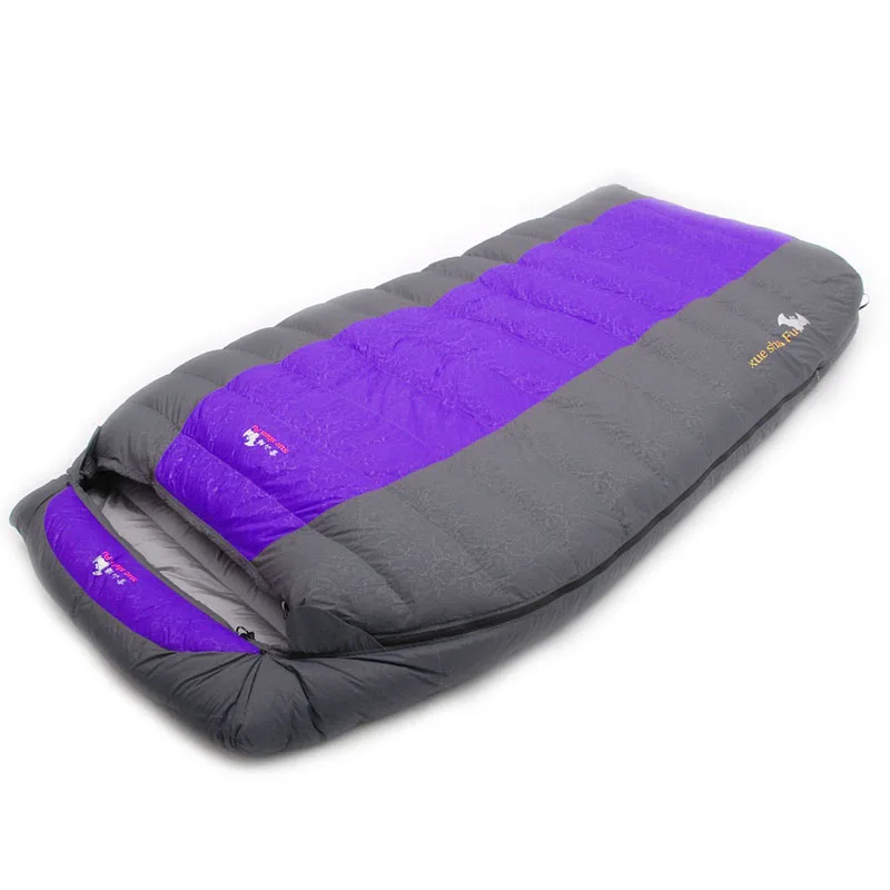 Double Person 5500g/6000g Duck Down Filling Waterproof Comfortable Sleeping Bag Camping Quilt Sacs De Couchage