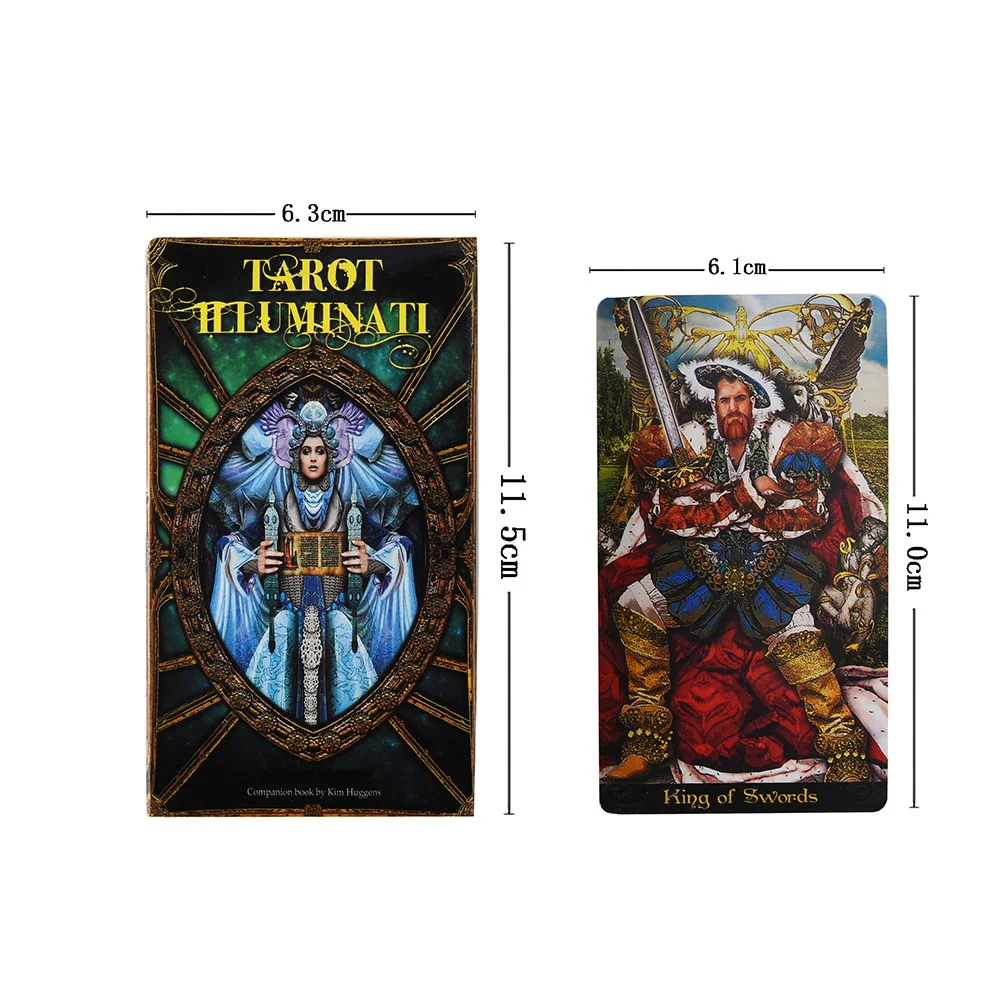 Tarot Illuminati Tarot Board Game Toys Oracle Divination Prophet Prophecy Card Poker Gift Prediction Oracle
