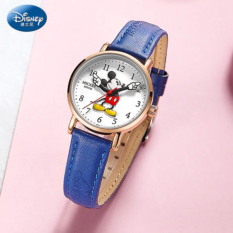 Disney Unisex Micky Minnie Mouse dzieci dorywczo mozaika kreskówkowa zegarek nowy śliczne 3D Stereo Dial chłopiec dziewczyna prezent dla studentów zegar