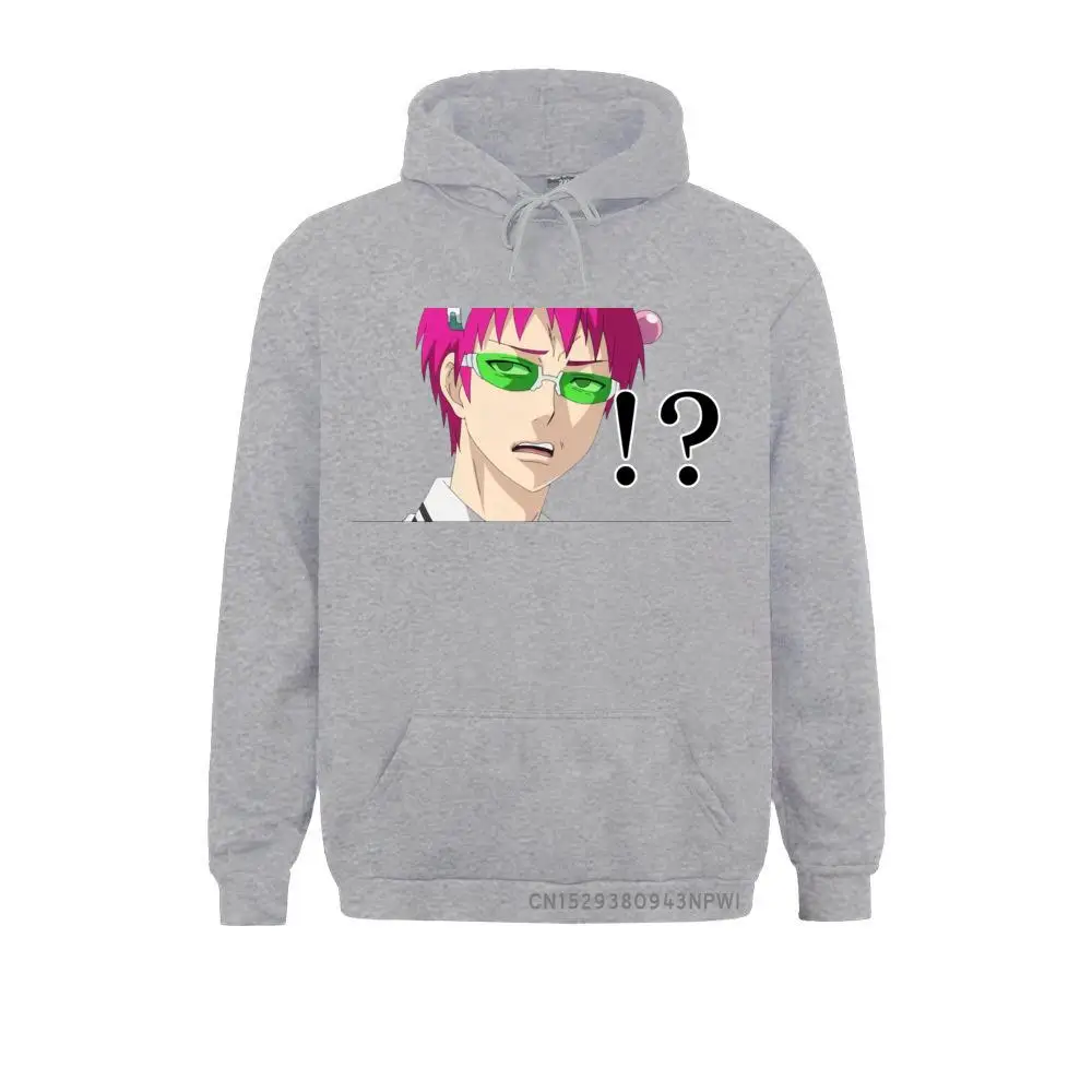 Saiki's Confused Face The Disastrous Life Of Saiki K Hoodie Men Costume Sweatshirt Anime Hoody Kusuo Manga Kaidou Coats