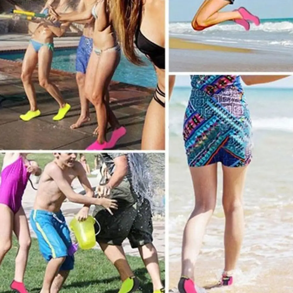 Calcetines de agua antideslizantes para hombre y mujer, zapatillas de buceo, transpirables, para playa y playa