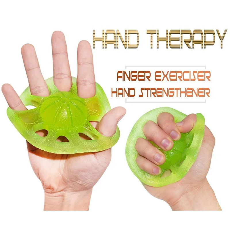 Finger Grip Strength Hand Exerciser Rehabilitation Silicone Resistense Bands Training Therapy for Guitar Players Rock Climbing