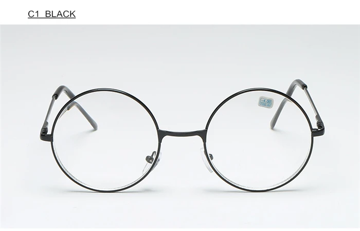 Runde Myopie-Brille für Damen und Herren, Retro-Metallbrille mit klaren Gläsern, kurzsichtige Brille, schwarz, silberfarben, goldfarbene Rahmen, -1,0, -1,5, -2,0 bis -4,0 – Detail 5